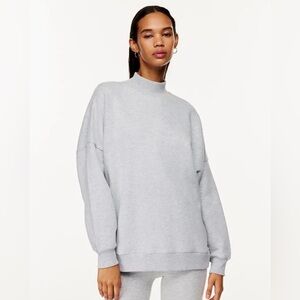 TNA cozy fleece mega mock sweatshirt